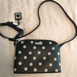 Kate Spade black polka dot purse